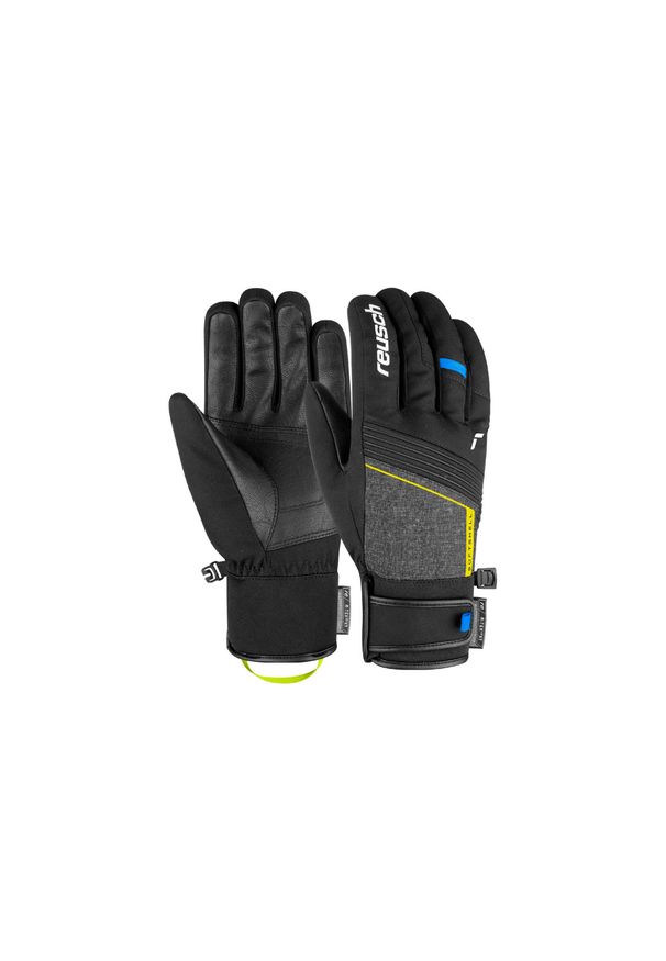 Rękawice narciarskie dla dorośłych Reusch Luca nieprzemakalne ocieplane. Kolor: wielokolorowy, niebieski, szary, czarny. Materiał: softshell. Sezon: zima. Sport: narciarstwo