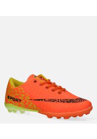Casu - Pomarańczowe buty sportowe korki sznurowane casu 20m1/m. Kolor: żółty, wielokolorowy, pomarańczowy #2