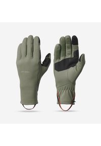 FORCLAZ - Rękawice trekkingowe dla dorosłych Forclaz MT500 dotykowe stretch. Kolor: zielony, wielokolorowy, czarny. Materiał: poliester, elastan. Sezon: wiosna, jesień #1