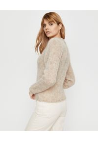 ISABEL MARANT - Beżowy sweter z moheru Erin. Okazja: na co dzień. Kolor: beżowy. Materiał: moher. Długość: długie. Styl: klasyczny, casual #5