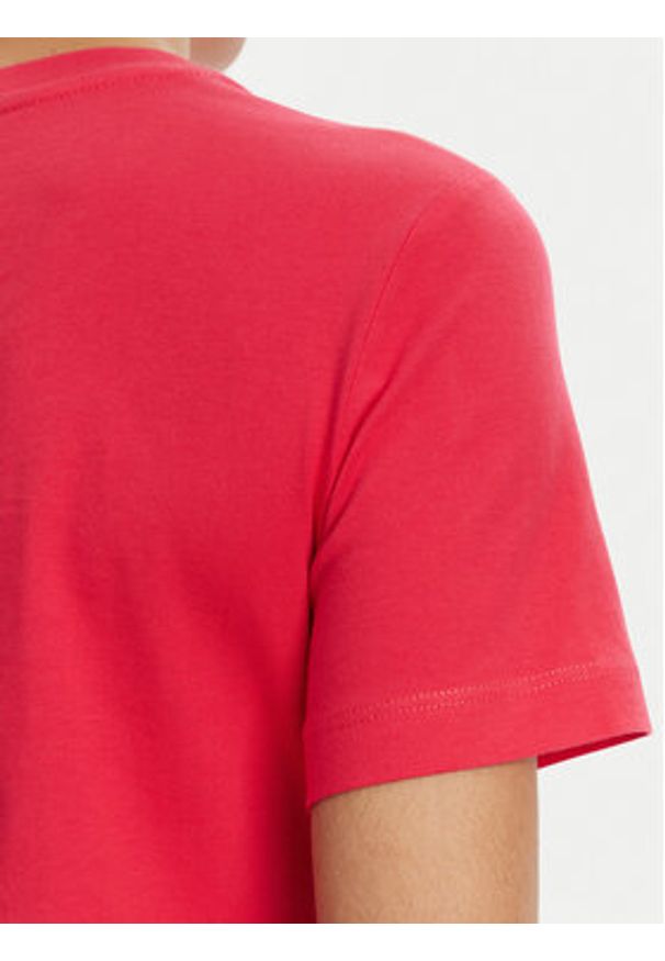 Just Cavalli Sukienka codzienna 78PAOE15 Różowy Regular Fit. Okazja: na co dzień. Kolor: różowy. Materiał: bawełna. Typ sukienki: proste. Styl: casual