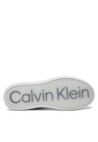Calvin Klein Sneakersy High Top Lace Up Hf HM0HM01552 Biały. Kolor: biały. Materiał: skóra