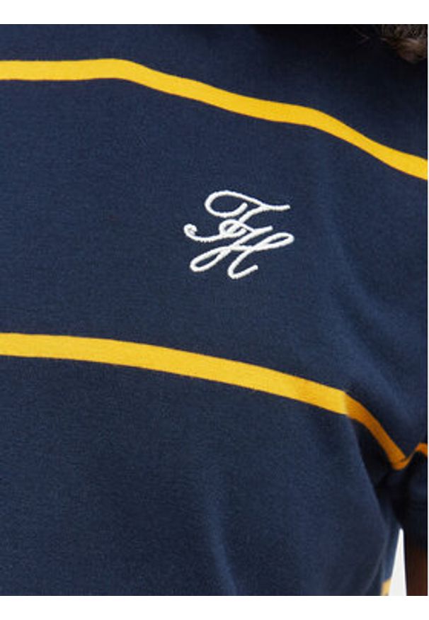 TOMMY HILFIGER - Tommy Hilfiger T-Shirt WW0WW48699 Granatowy Regular Fit. Kolor: niebieski. Materiał: bawełna