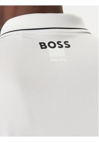BOSS Polo Paul Pro 50506203 Biały Slim Fit. Typ kołnierza: polo. Kolor: biały. Materiał: syntetyk #4