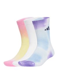 Adidas - Skarpety Tie-Dye 3 Pairs. Kolor: różowy. Materiał: materiał