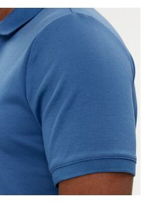 Calvin Klein Polo Smooth K10K111657 Niebieski Slim Fit. Typ kołnierza: polo. Kolor: niebieski. Materiał: bawełna