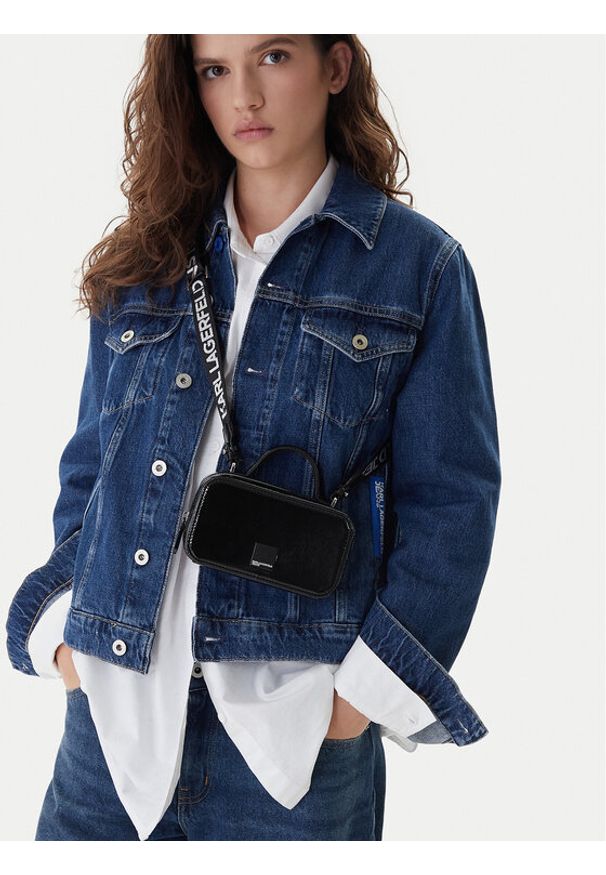 Karl Lagerfeld Jeans Torebka B1W30141 Czarny. Kolor: czarny. Materiał: skórzane