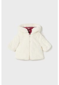Mayoral Newborn kurtka dwustronna niemowlęca kolor czerwony. Okazja: na co dzień. Typ kołnierza: kaptur. Kolor: czerwony. Materiał: poliester. Styl: casual #4