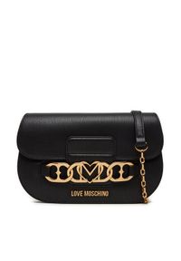 Love Moschino - LOVE MOSCHINO Torebka JC4041PP1LLF0000 Czarny. Kolor: czarny. Materiał: skórzane