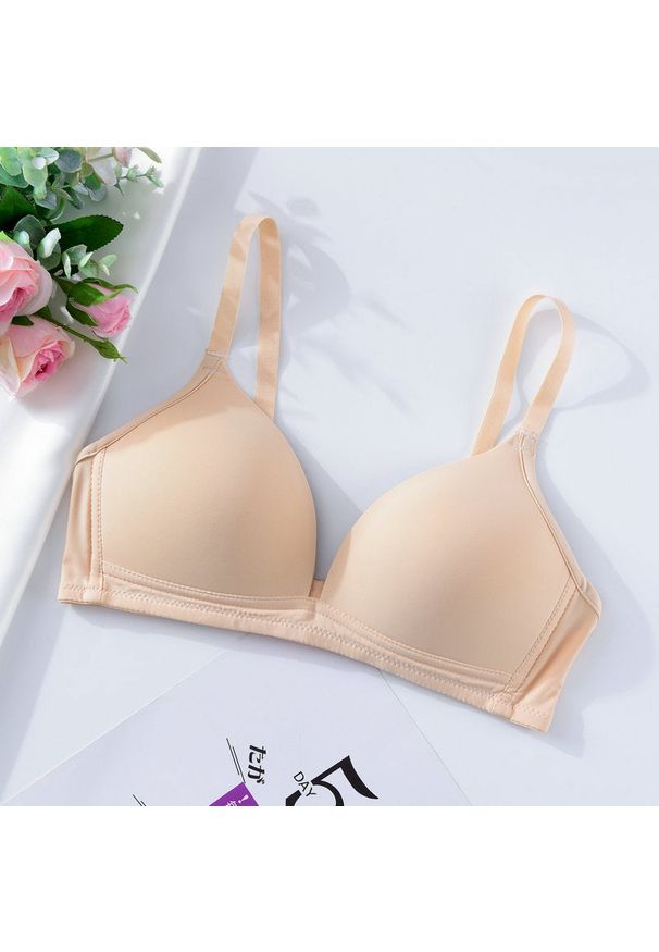 Intica - Biustonosz modelujący bez fiszbin na co dzień i specjalne okazje Zhelezna. Kolor: beżowy. Materiał: materiał