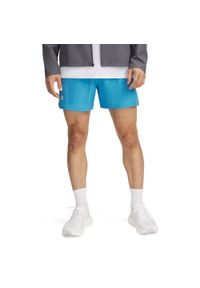 Szorty z poliestru Under Armour Launch. Kolor: niebieski. Materiał: poliester. Sport: bieganie #1
