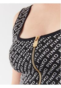 Pinko Top 101660 A131 Czarny Slim Fit. Kolor: czarny. Materiał: syntetyk #4