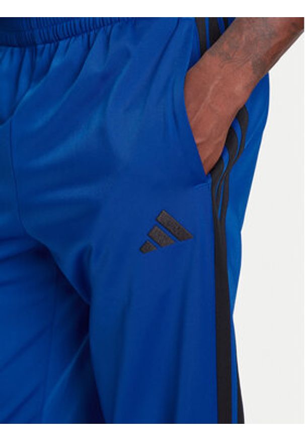 Adidas - adidas Dres Basic 3-Stripes JI8857 Niebieski Regular Fit. Kolor: niebieski. Materiał: syntetyk