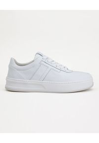TOD'S - Białe sneakersy ze skóry. Kolor: biały. Materiał: skóra #2