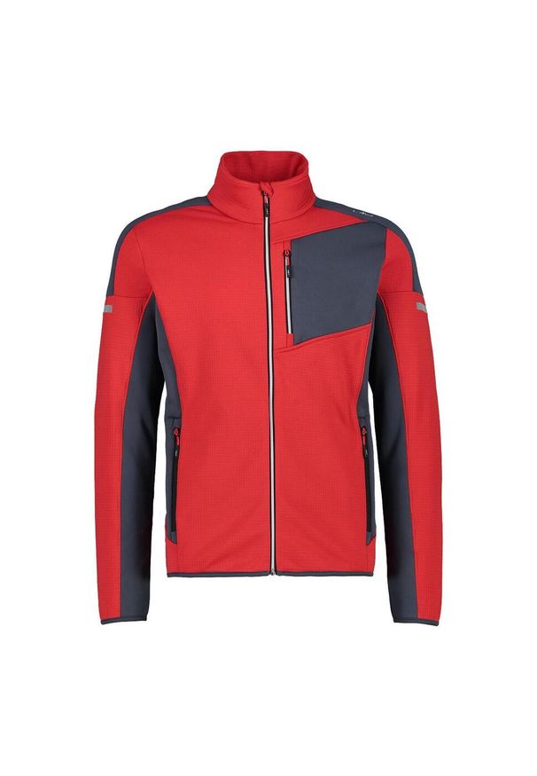Bluza męska turystyczna CMP 31E0437. Kolor: czerwony. Styl: sportowy. Sport: turystyka piesza