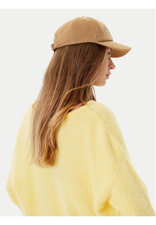 Weekend Max Mara Czapka z daszkiem Rugiada 2525576054 Brązowy. Kolor: brązowy. Materiał: bawełna