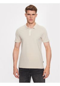 Only & Sons Polo 22021769 Beżowy Slim Fit. Typ kołnierza: polo. Kolor: beżowy. Materiał: bawełna #1