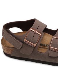 Birkenstock Sandały Milano Hl Kids 1018637 Brązowy. Kolor: brązowy. Materiał: skóra