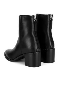 DeeZee Botki HY17367-1 Czarny. Kolor: czarny. Materiał: skóra