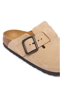 Birkenstock Klapki Boston Wire Buckle 1031573 Beżowy jasny. Kolor: beżowy. Materiał: nubuk, skóra #4