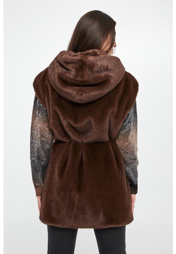 Liu Jo - Kamizelka damska futrzana LIU JO. Materiał: futro