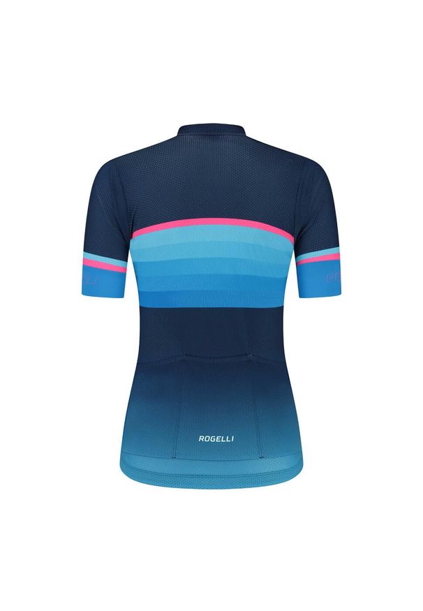 ROGELLI - Koszulka rowerowa damska Rogelli Impress II. Kolor: wielokolorowy, różowy, niebieski