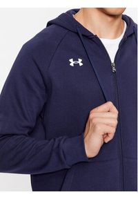Under Armour Bluza Ua Rival Fleece Fz Hoodie 1379767 Granatowy Loose Fit. Kolor: niebieski. Materiał: bawełna #2