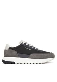 Calvin Klein Sneakersy Low Top Lace Up Repreve Mix HM0HM01714 Szary. Kolor: szary. Materiał: zamsz, skóra