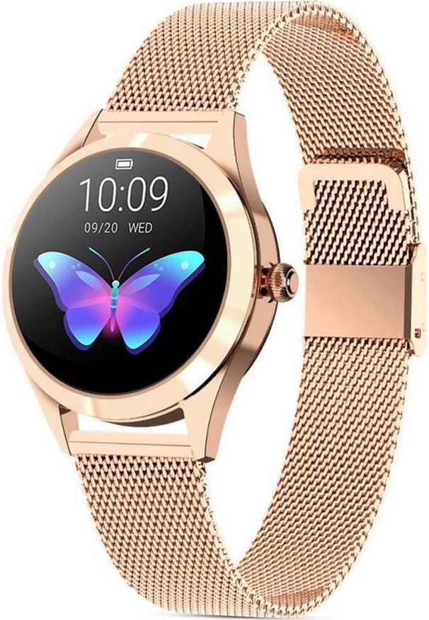 Smartwatch Giewont GW300-3 Różowe złoto. Rodzaj zegarka: smartwatch. Kolor: wielokolorowy, różowy, złoty
