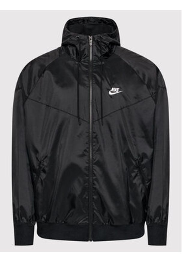 Nike Kurtka do biegania Sportswear Windrunner DA0001 Czarny Standard Fit. Kolor: czarny. Materiał: syntetyk