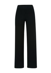 IVY & OAK - Ivy Oak Spodnie KATRIN damskie kolor czarny fason culottes high waist. Stan: podwyższony. Kolor: czarny. Materiał: dzianina, poliamid #5