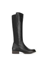 Rieker Kozaki Z9591-00 Czarny. Kolor: czarny. Materiał: skóra
