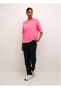 Kaffe T-Shirt Sonna 10507645 Różowy Regular Fit. Kolor: różowy. Materiał: bawełna #4
