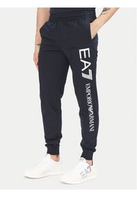 EA7 Emporio Armani Spodnie dresowe 7M000571 AF13512 MB149 Granatowy Regular Fit. Kolor: niebieski. Materiał: bawełna #1