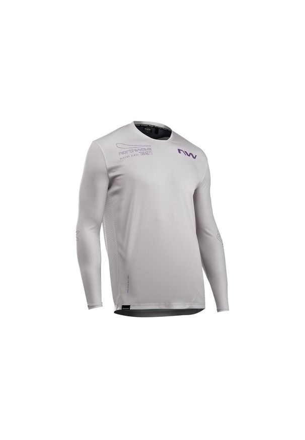 Koszulka rowerowa enduro NORTHWAVE Edge 2 Jersey LS. Kolor: fioletowy, wielokolorowy, szary. Materiał: jersey. Długość rękawa: długi rękaw. Długość: długie. Sport: fitness