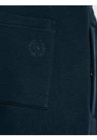 Big-Star - Szorty męskie dresowe granatowe Luiss 403. Kolor: niebieski. Materiał: dresówka. Wzór: haft, ze splotem. Styl: sportowy #4