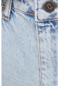 Answear Lab szorty jeansowe damskie gładkie high waist. Stan: podwyższony. Kolor: niebieski. Materiał: jeans. Wzór: gładki. Styl: wakacyjny #2