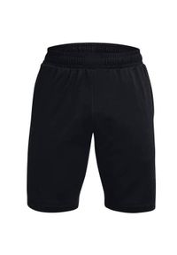 Spodnie treningowe męskie Under Armour Terry. Kolor: czarny. Długość: krótkie. Sport: fitness #1