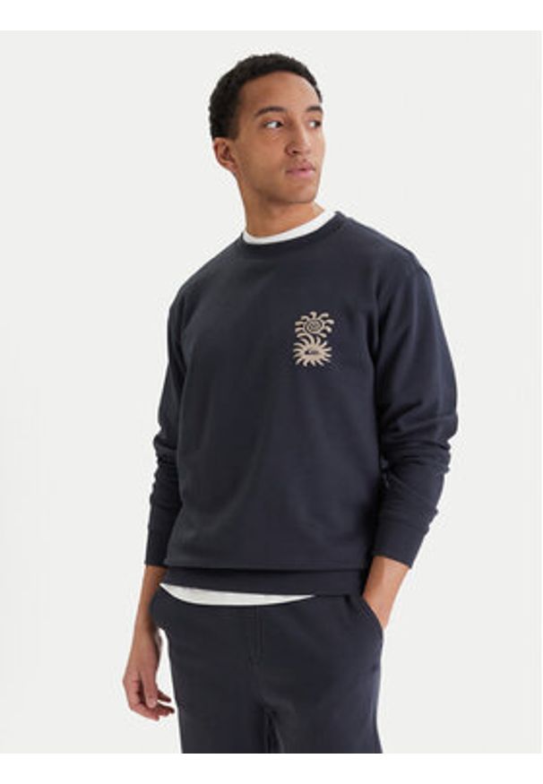 Quiksilver Bluza Salt Water EQYFT05196 Granatowy Regular Fit. Kolor: niebieski. Materiał: bawełna