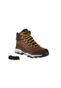Buty trekkingowe Kilpi Tracker WP High. Kolor: brązowy. Materiał: nylon. Styl: sportowy. Sport: turystyka piesza #1