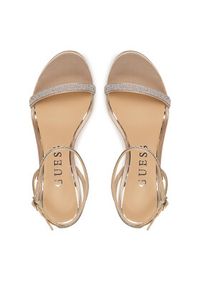 Guess Sandały FLJCHR SAT03 Beżowy. Kolor: beżowy. Materiał: skóra #4