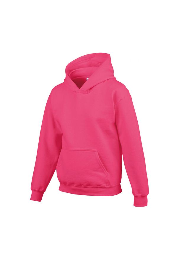 GILDAN - Sweatshirt bluza dziecięca z kapturem Gildan Heavy Blend ®. Typ kołnierza: kaptur. Kolor: różowy