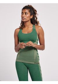 Damski tank top Hummel Clea. Kolor: zielony, wielokolorowy, szary. Materiał: dzianina, materiał