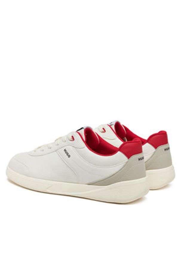 Hugo - HUGO Sneakersy Riven 50536302 Biały. Kolor: biały. Materiał: skóra