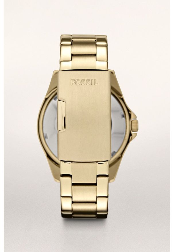 Fossil - FOSSIL - Zegarek ES3203. Kolor: złoty. Materiał: materiał