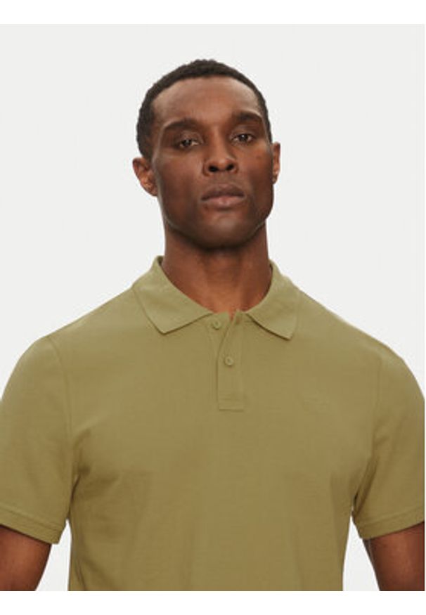 Mustang Polo Palco 1016293 Zielony Regular Fit. Typ kołnierza: polo. Kolor: zielony. Materiał: bawełna