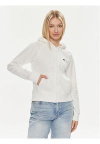 Lacoste Bluza SF9213 Biały Regular Fit. Kolor: biały. Materiał: bawełna