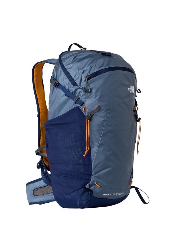 Plecak The North Face Trail Lite Speed 30l 0A8BKHNOW1 - niebieski. Kolor: niebieski. Materiał: nylon. Wzór: paski