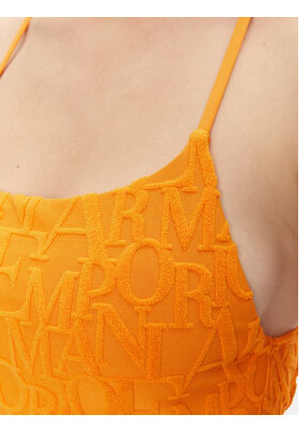 Emporio Armani Strój kąpielowy EW000788 AF12185 F3003 Pomarańczowy. Kolor: pomarańczowy. Materiał: syntetyk