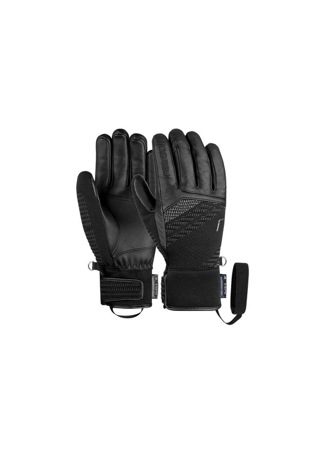Rękawice narciarskie męskie Reusch Re:Knit Eclipse R-TEX® XT. Kolor: czarny. Materiał: dzianina, skóra. Sport: narciarstwo
